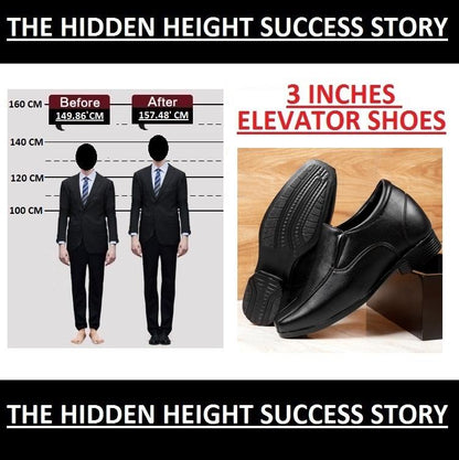 Bxxy's 3 Inch Hidden Height Increasing Elevator Slip-ons