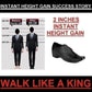 Men/s Height Increasing Faux Upper Formal Derby Black Lace-Up Shoes