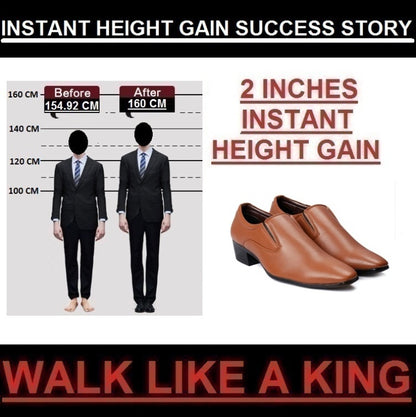 Men's Height Increasing Slip-on Work Wear Shoes