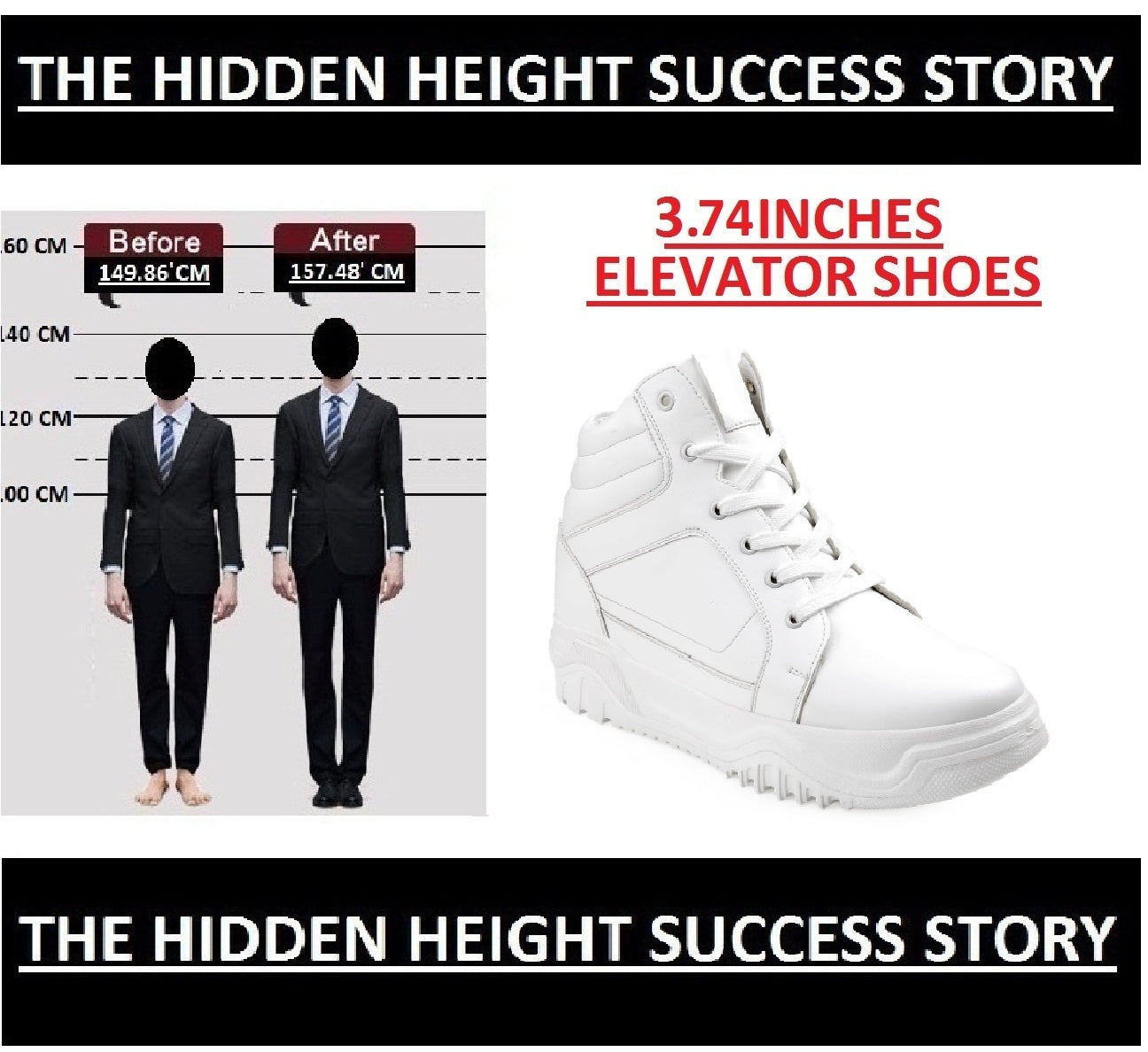 Bxxy Height Increasing Boots for Men with 3.74 Inches Lift