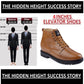 Men's 4 Inch Hidden Height Increasing Elevator Boots