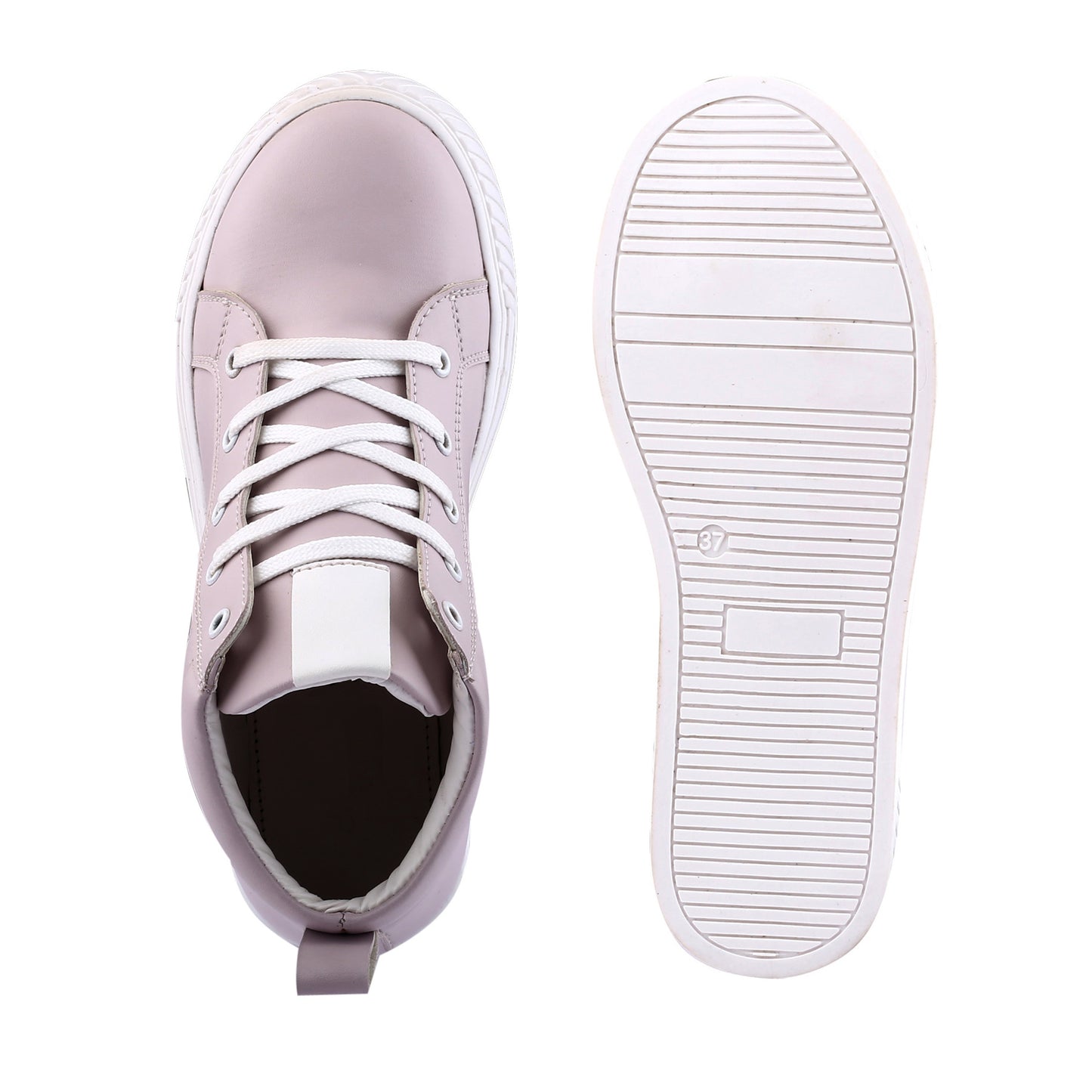 Synthetic Leather Material New Stylish Women Casual Sneaker Lace up, Shoes