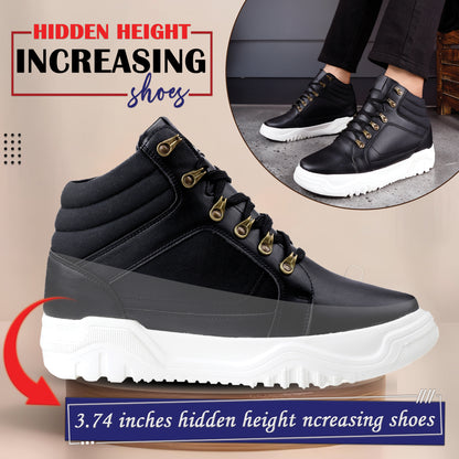 Mens Hidden Height Boost Boots 9.5 CM Increase with Premium Design