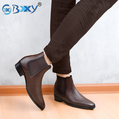 BXXY Elevator Boots for Men Hidden Height Gain upto 3.5 Inch