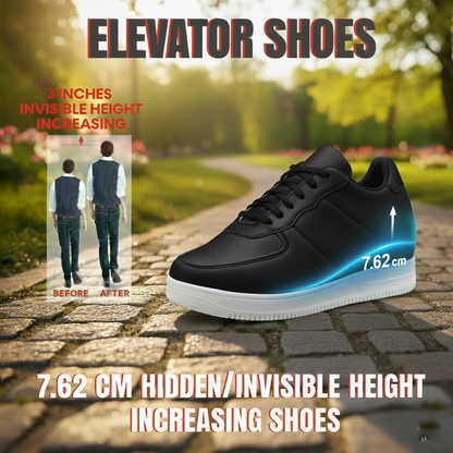 BXXY Invisible Height Boost Shoes for Men 3 Inch Lift Casual Sneakers