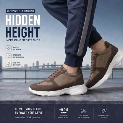 Premium Hidden Height Shoes for Men 9 CM Elevator Casual Sneakers