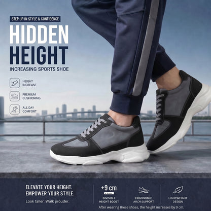 Premium Hidden Height Shoes for Men 9 CM Elevator Casual Sneakers