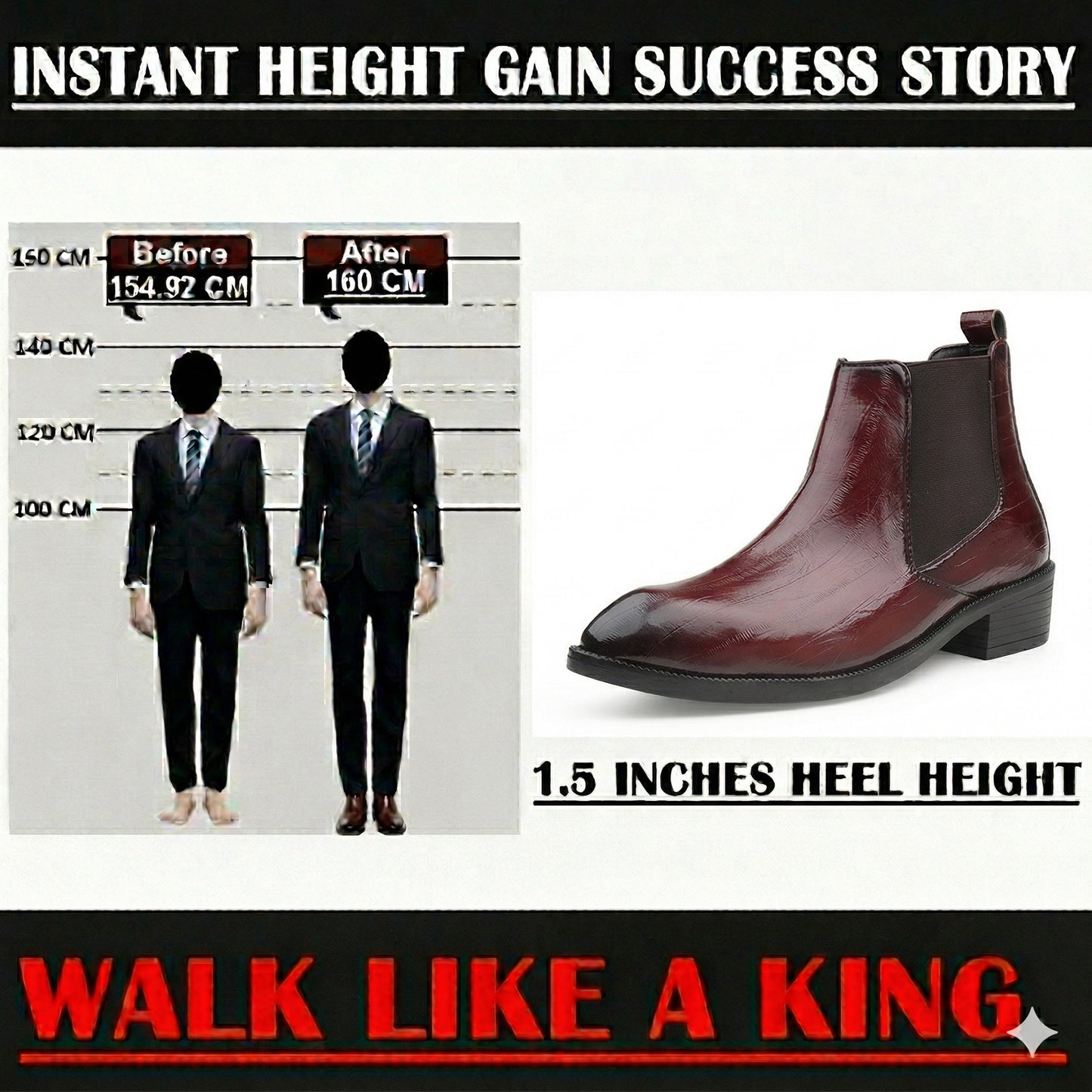 Men’s Height Increasing Elegant Formal & Party Wear Footwear