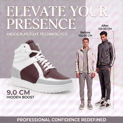 BXXY 9 CM Hidden Height Increasing Sneakers for Men