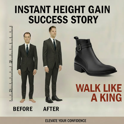Men’s Brown Hidden Height Boost Boots