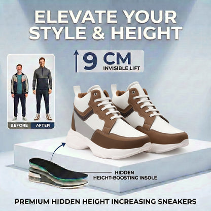 BXXY Modern Height Increasing Shoes with 9CM Hidden Elevation