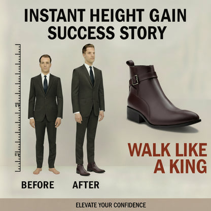 Men’s Stylish 4.5 CM Height Elevator Boots
