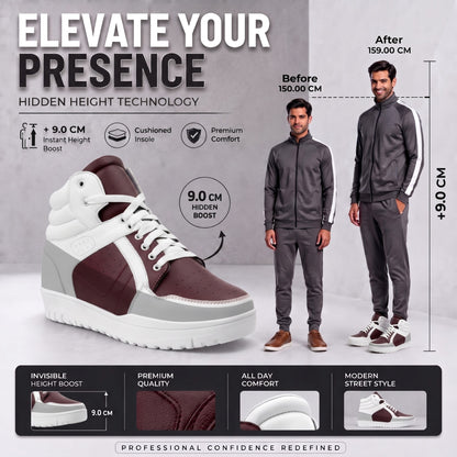 BXXY 9 CM Hidden Height Increasing Sneakers for Men