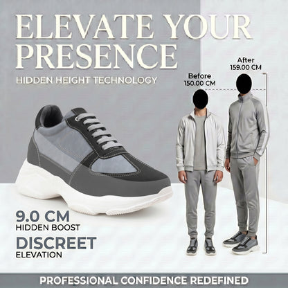 Premium Hidden Height Shoes for Men 9 CM Elevator Casual Sneakers
