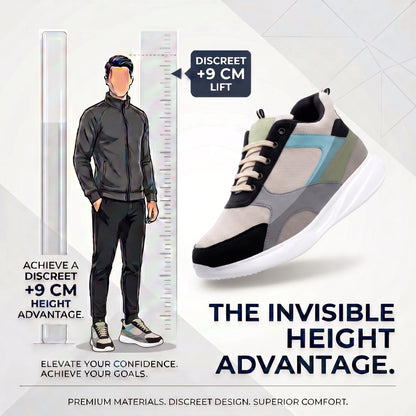 BXXY Mens 9 CM Hidden Height Increasing Shoes with EVA Sole