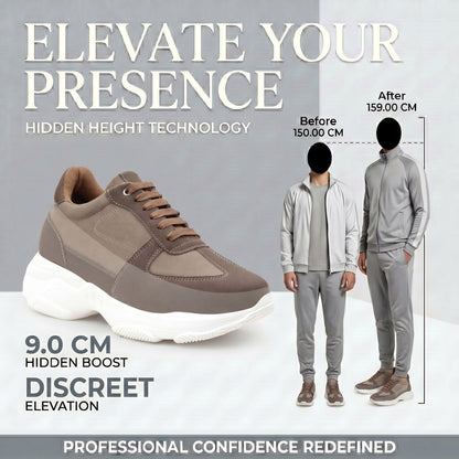 Premium Hidden Height Shoes for Men 9 CM Elevator Casual Sneakers