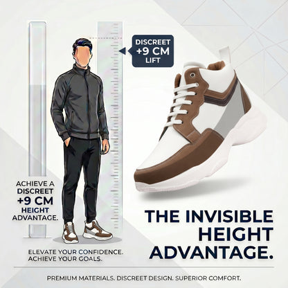 BXXY Modern Height Increasing Shoes with 9CM Hidden Elevation