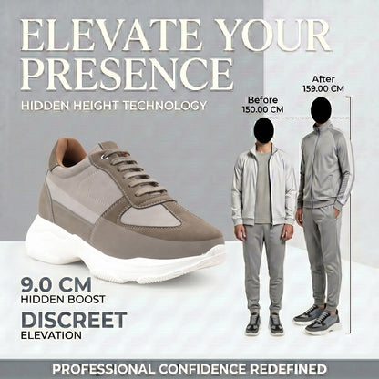 Premium Hidden Height Shoes for Men 9 CM Elevator Casual Sneakers