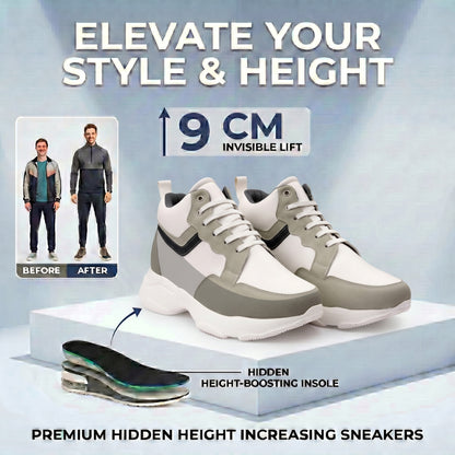 BXXY Modern Height Increasing Shoes with 9CM Hidden Elevation