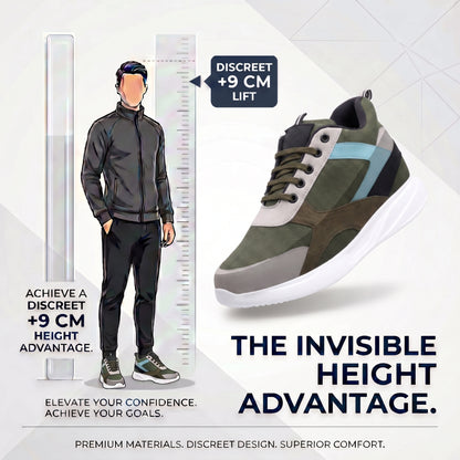 BXXY Mens 9 CM Hidden Height Increasing Shoes with EVA Sole
