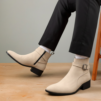 Height Boosting Men’s Boots – 4.5 CM Heel Fashion Ankle Shoes