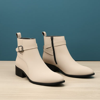 Height Boosting Men’s Boots – 4.5 CM Heel Fashion Ankle Shoes
