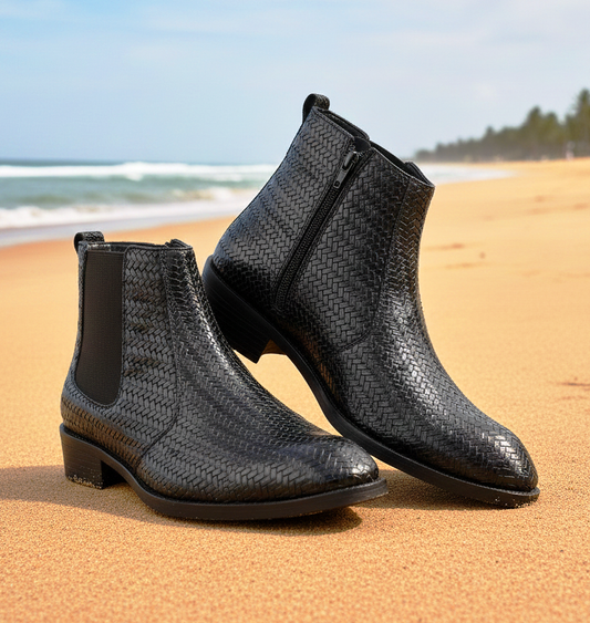 Height Increasing Chelsea Ankle Boots for Men