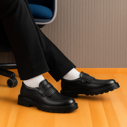 Men's Classic Tassel Loafers – Faux leatherSlip-On Dress Shoes