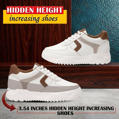 BXXY Fashion Elevator Sneakers for Men 9CM Height Boost with Everyday Comfort