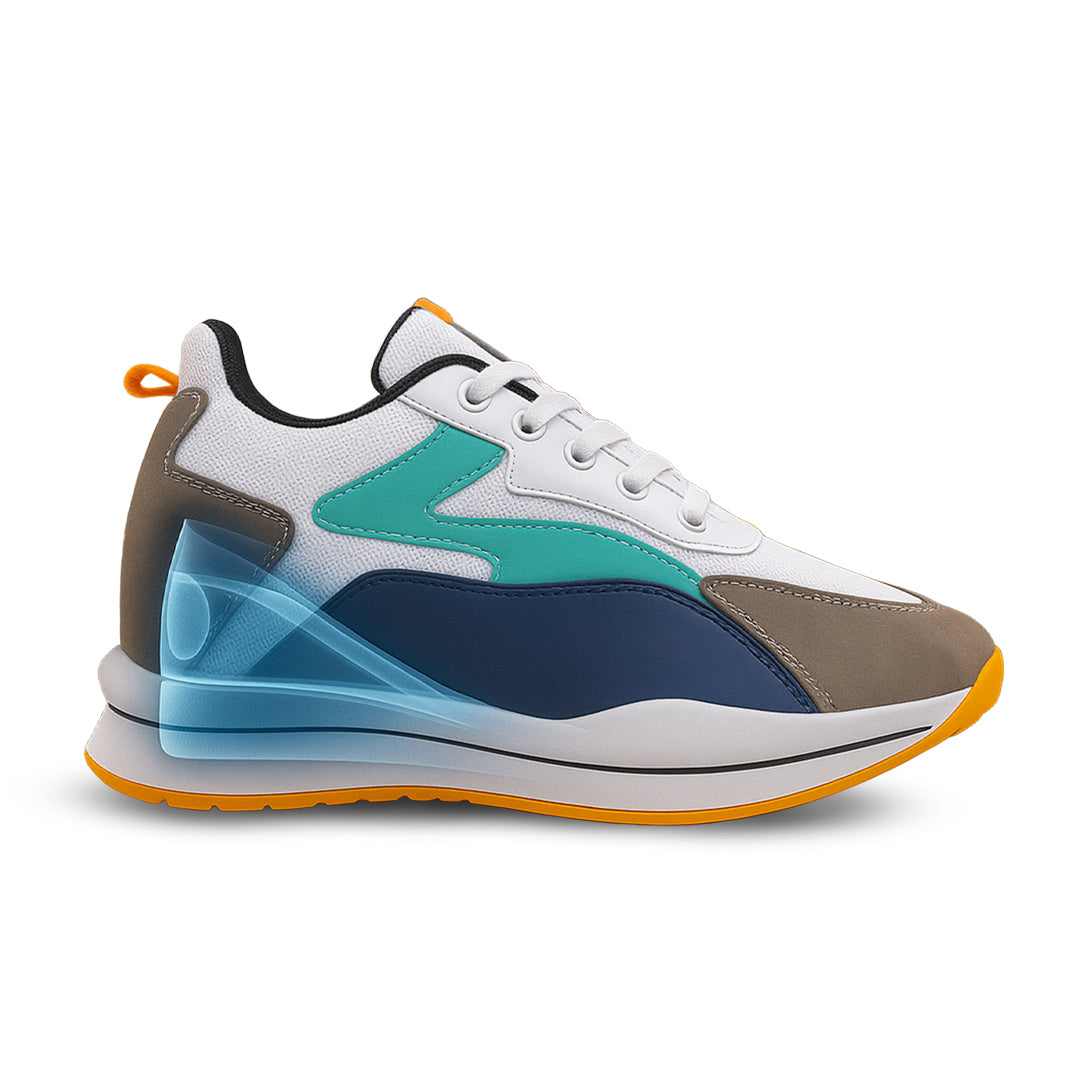Bxxy Men’s 3-Inch (7.62CM) Hidden Height Increasing Casual Sports Lace-Up Shoes