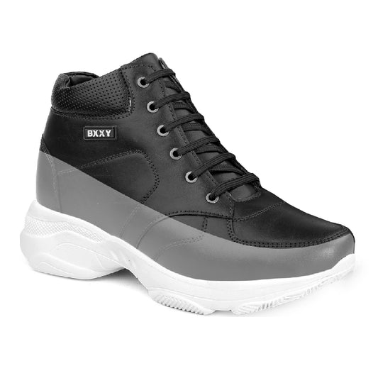 Men's 3 Inches (7.62CM) Hidden Height Boost Lace-Up Boots – Stylish, Comfortable & Discreet Elevator Footwear