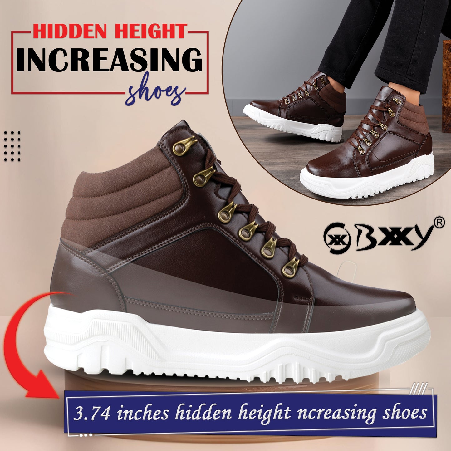 BXXY Luxury Elevator Boots Designed for Height & Confidence