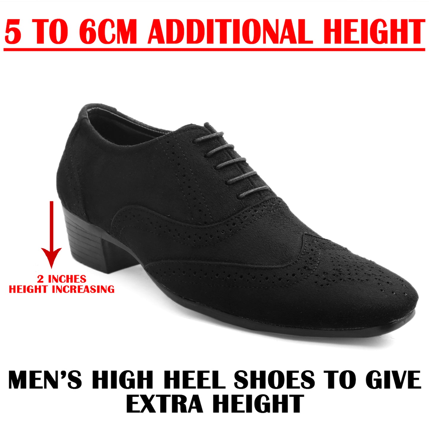 Men’s Elevator Suede Oxford Brogues