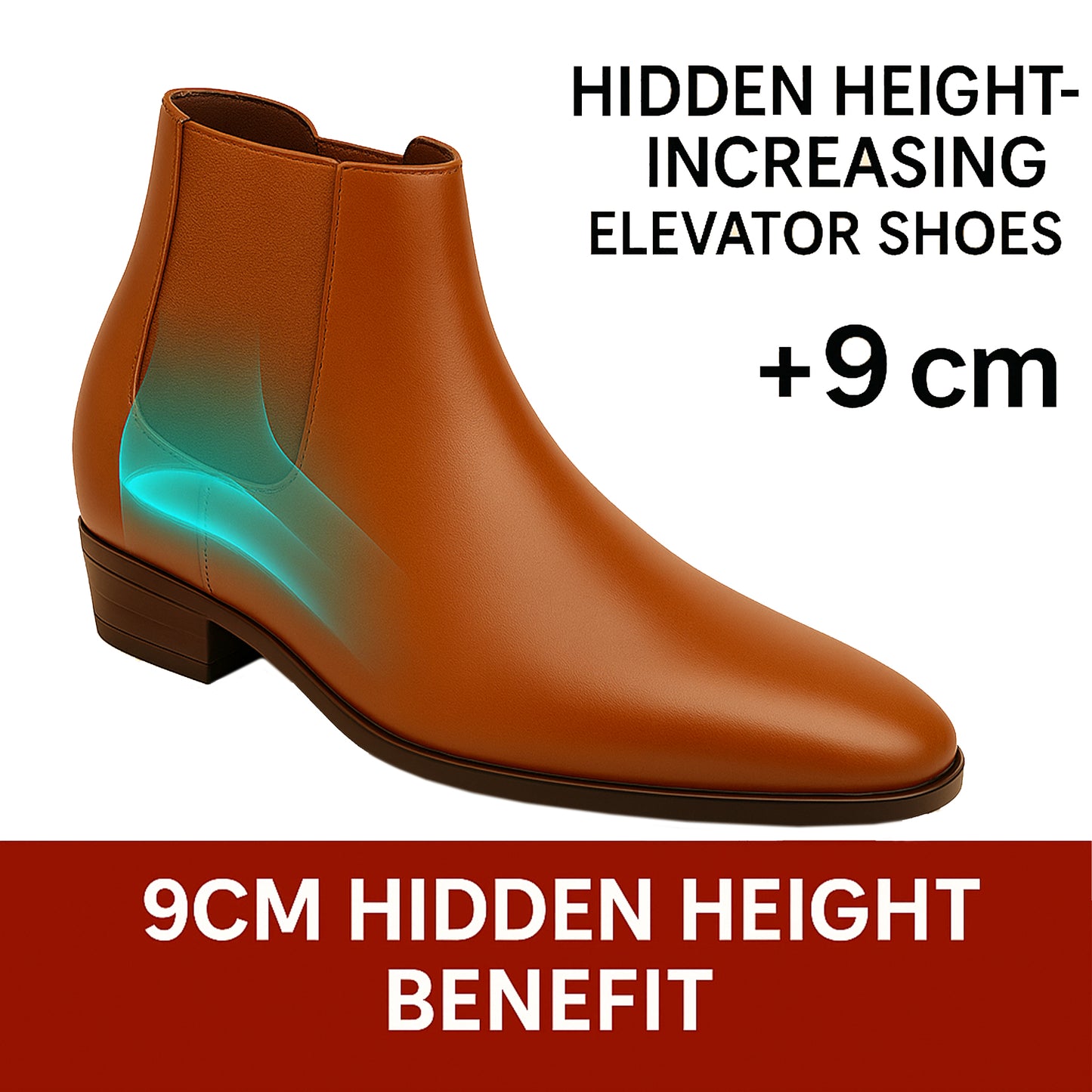 BXXY Elevator Boots for Men Hidden Height Gain upto 3.5 Inch