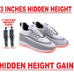 BXXY Men's 3 Inch Hidden Height Increasing Casual Sports Lace-Up Shoes with Airmix Sole.