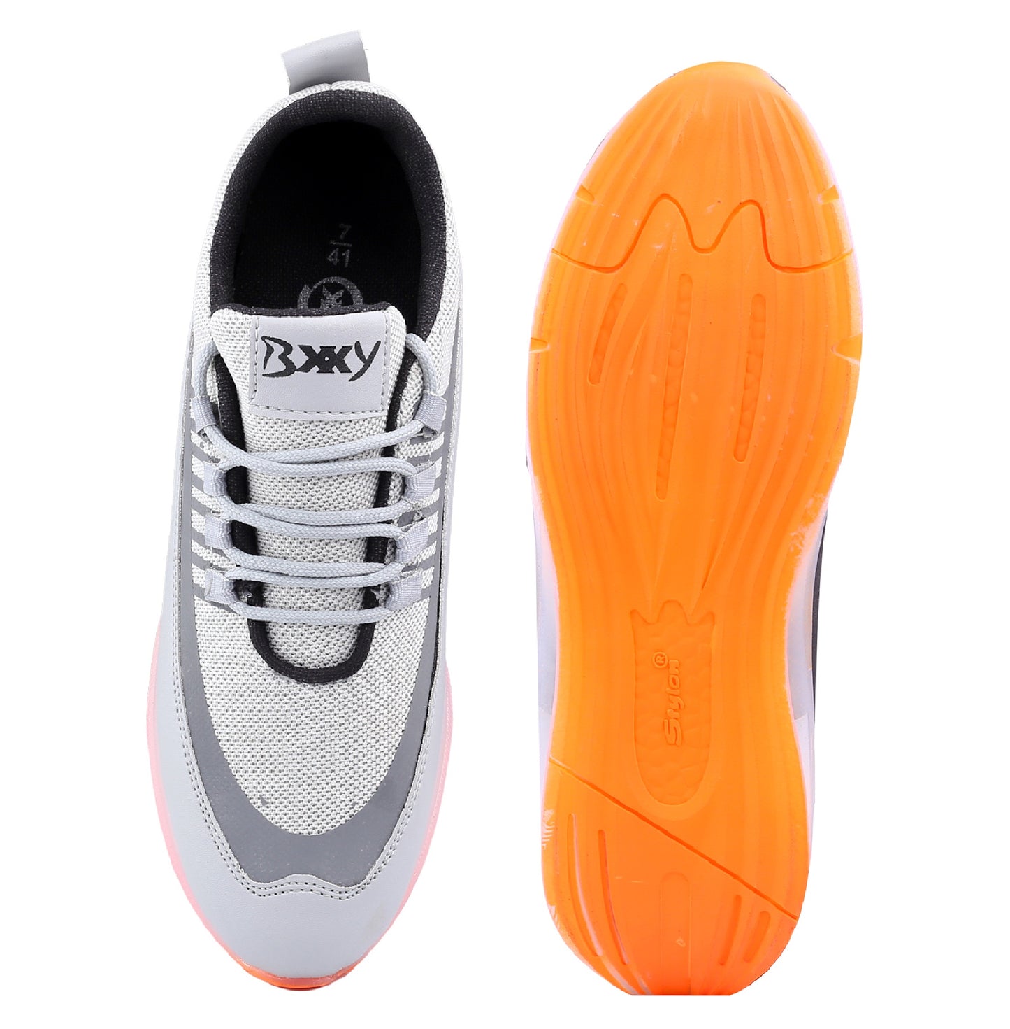 BXXY Men's 3 Inch Hidden Height Increasing Casual Sports Lace-Up Shoes with Airmix Sole.