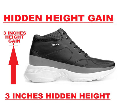 Bxxy's 3 Inch Hidden Height Increasing Shoes for Men