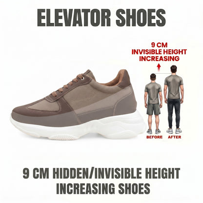 Premium Hidden Height Shoes for Men 9 CM Elevator Casual Sneakers