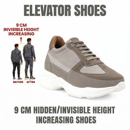Premium Hidden Height Shoes for Men 9 CM Elevator Casual Sneakers