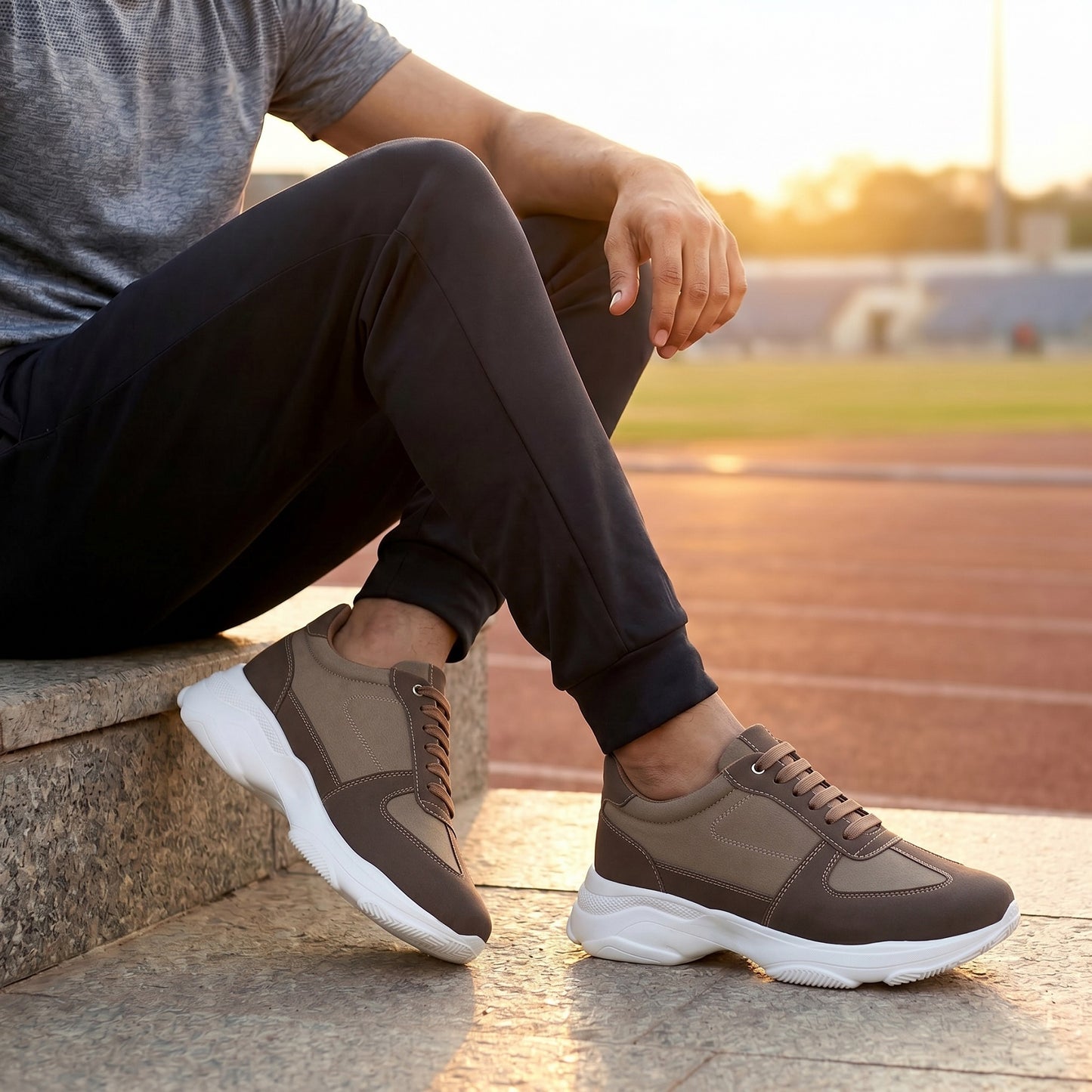 Premium Hidden Height Shoes for Men 9 CM Elevator Casual Sneakers