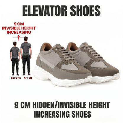 Premium Hidden Height Shoes for Men 9 CM Elevator Casual Sneakers