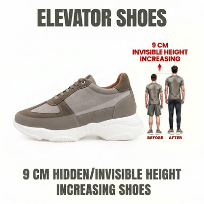 Premium Hidden Height Shoes for Men 9 CM Elevator Casual Sneakers