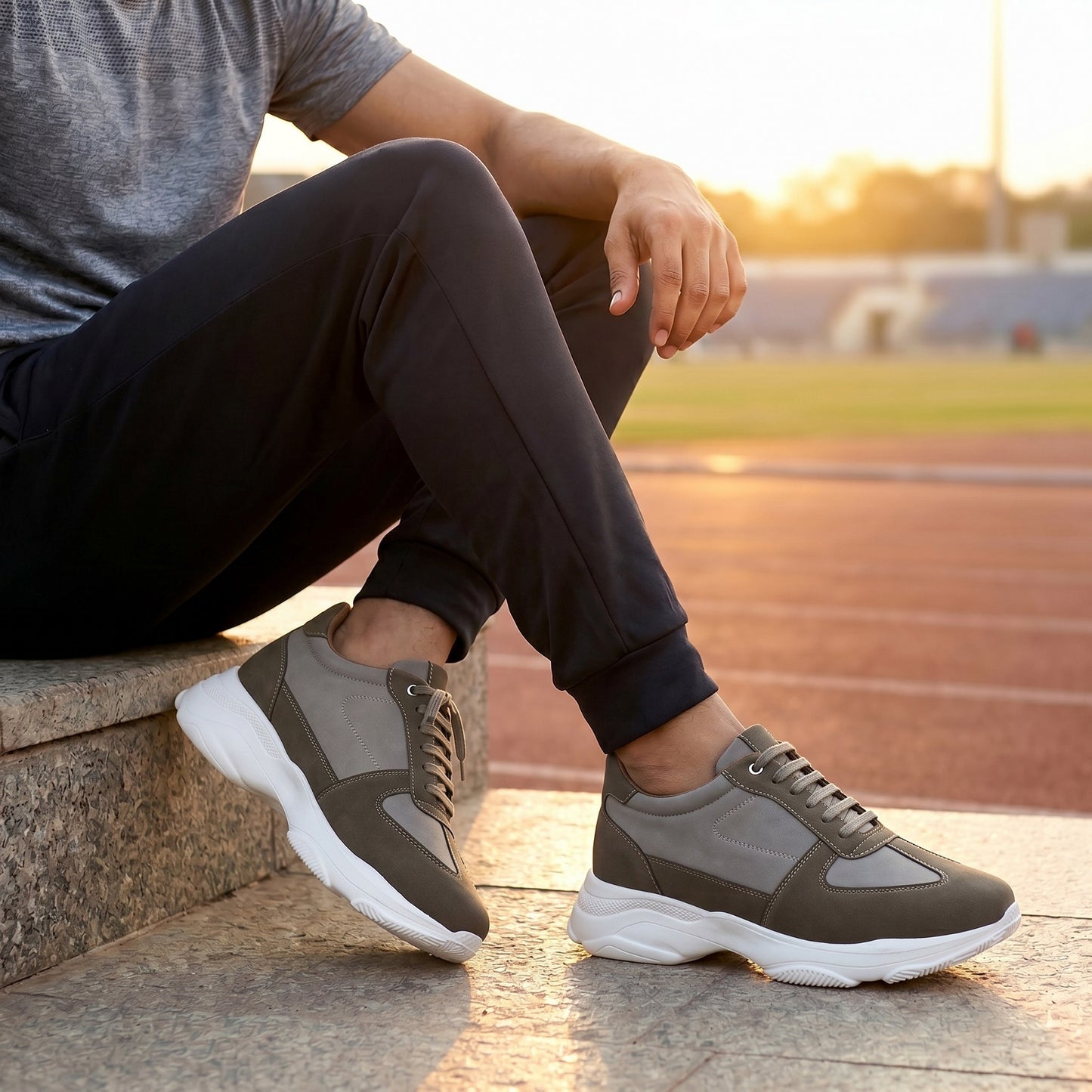 Premium Hidden Height Shoes for Men 9 CM Elevator Casual Sneakers