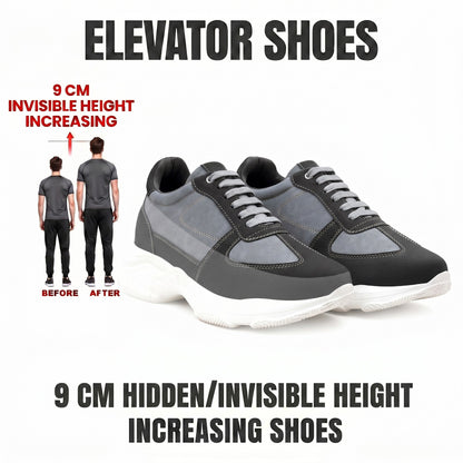 Premium Hidden Height Shoes for Men 9 CM Elevator Casual Sneakers