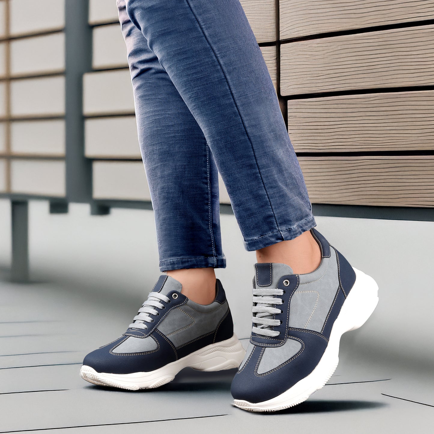 Premium Hidden Height Shoes for Men 9 CM Elevator Casual Sneakers