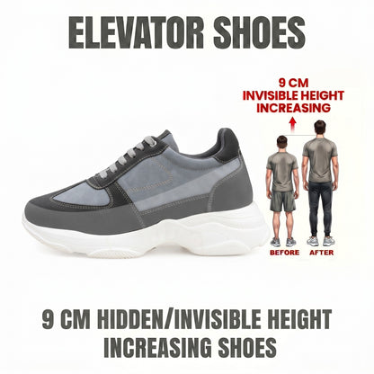 Premium Hidden Height Shoes for Men 9 CM Elevator Casual Sneakers
