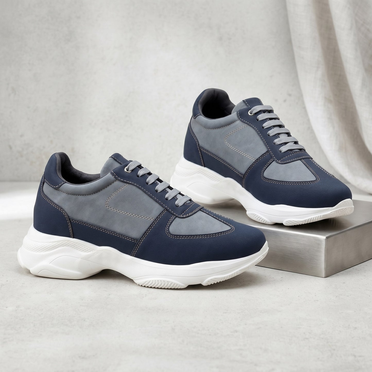 Premium Hidden Height Shoes for Men 9 CM Elevator Casual Sneakers