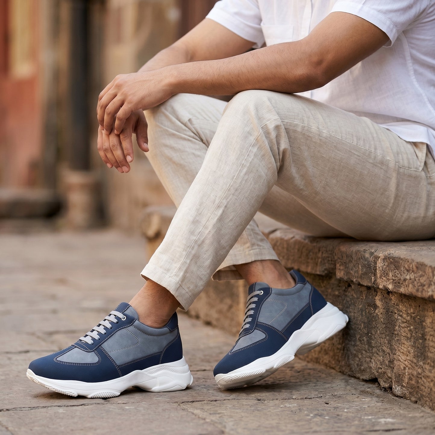 Premium Hidden Height Shoes for Men 9 CM Elevator Casual Sneakers