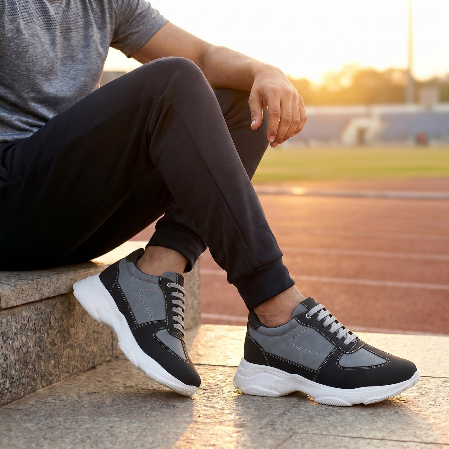 Premium Hidden Height Shoes for Men 9 CM Elevator Casual Sneakers