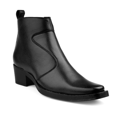 Bxxy Men’s 2 Inch Heel Height Increasing Boots